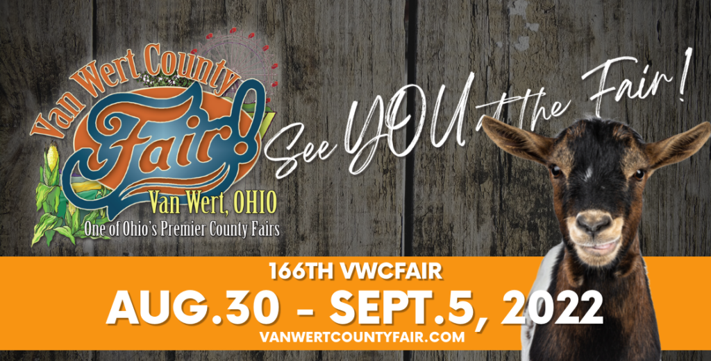 Van Wert Ohio County Fair August 29 September 4, 2023
